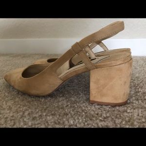 Zara chunky slingback heels